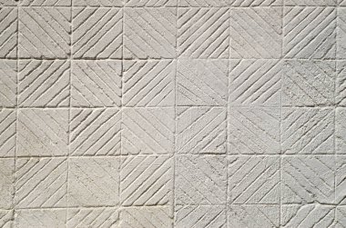 Yardım çizgileri ve kareler ile dekoratif sıva