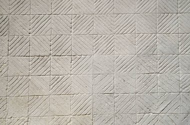 Yardım çizgileri ve kareler ile dekoratif sıva