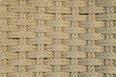 Sarmaş dolaş halatların eski yüzeyi.