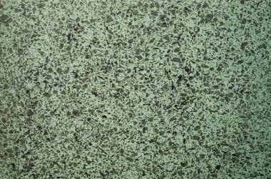 Duvarda yeşil seramik fayans var.