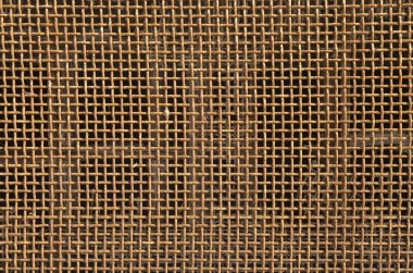 Eski kahverengi paslı, kalın metal ızgara seni kapatır.