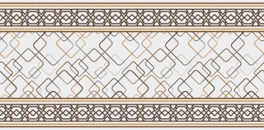 Değerli taşlar, altın zincirler ve incilerle süslenmiş kusursuz desenler..