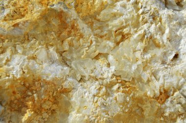 Yeraltı değerli taş ve mineralleri yakın plan