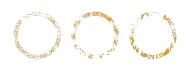 Çamur ve yuvarlak yol işareti.