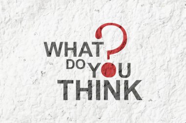 Beyaz arkaplanda ne yazdığını düşünüyorsun?