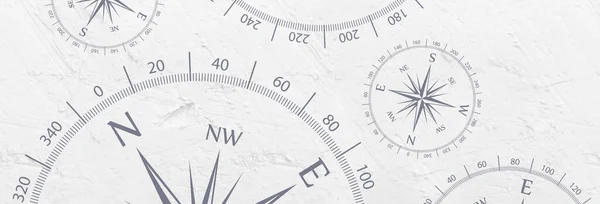 Kompass Ikon Papper Bakgrund — Stockfoto