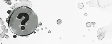 Beyaz arkaplanda soru işareti olan metin