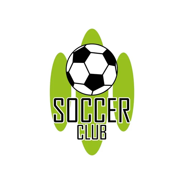 Fotbalový Klub Logo Bílém Pozadí — Stockový vektor