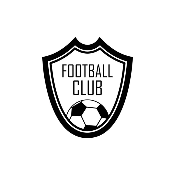 Football Club Logo White Background — Stock Vector