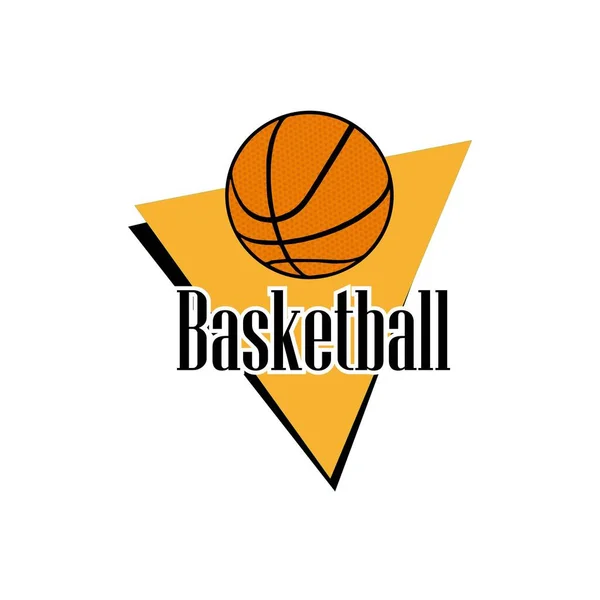 篮球概念图标在白色背景 — 图库矢量图片