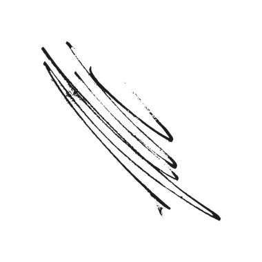 Beyaz arka plan üzerinde fırça darbesi