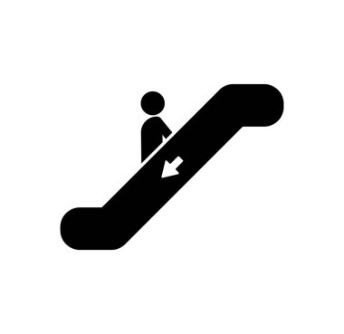 beyaz arkaplanda üst merdiven simgesi