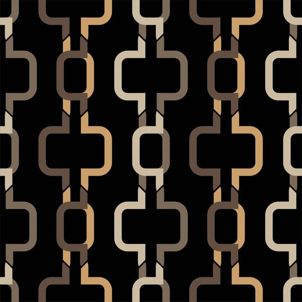 Seamless pattern decorated with chains and pearls.