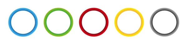 Cadre Modèle Cercle Sur Fond Blanc — Image vectorielle