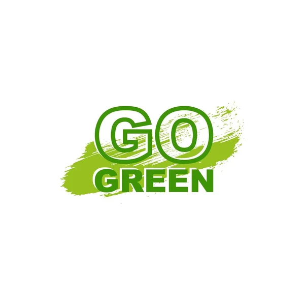 Groen Pictogram Witte Achtergrond — Stockvector