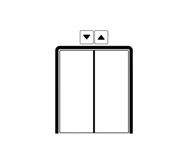 Elevator Icon White Background — Stock Vector