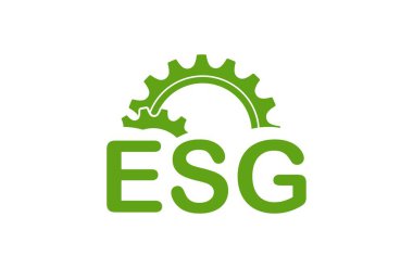 Beyaz arkaplanda esg simgeleri