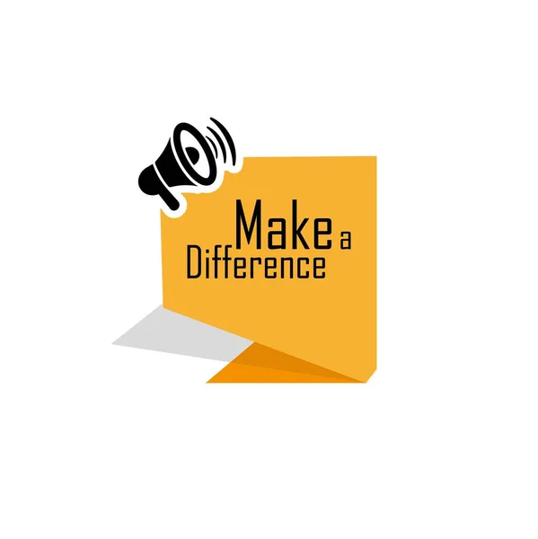 Make Difference Sign White Background — Stock Vector