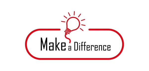 Make Difference Sign White Background — Stock Vector