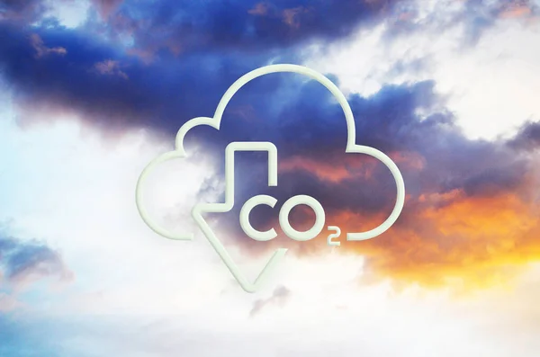 Klim Değişikliğini Durdurmak Için Karbondioksit Salınımını Azaltmak Yeşil Enerji Arkaplanı — Stok fotoğraf