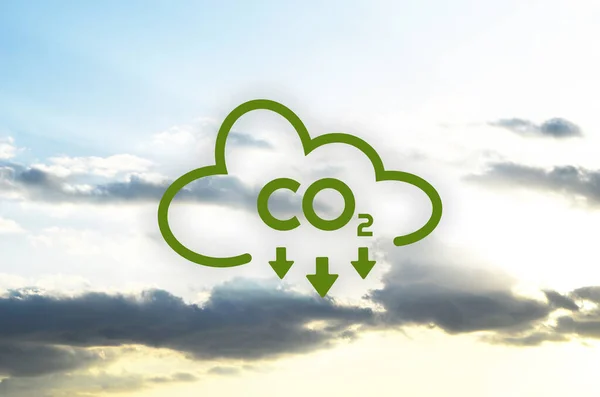 Сокращение Выбросов Co2 Остановить Изменение Климата Зеленый Фон Энергии — стоковое фото