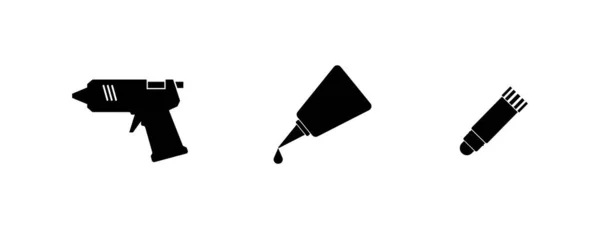 Klebepistole Symbol Auf Weißem Hintergrund — Stockvektor