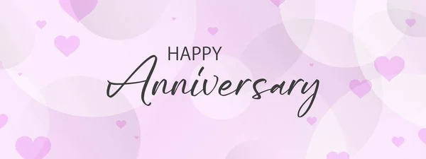 Happy Anniversary Card White Background — Stock Vector