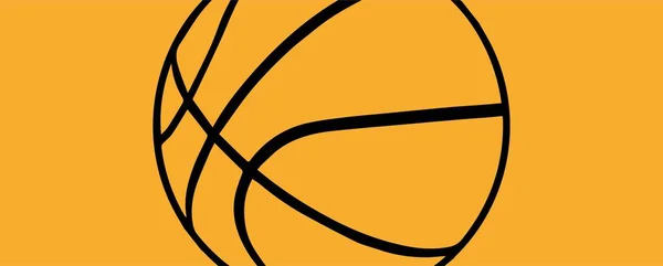 Икона Баскетбола Белом Фоне — стоковый вектор
