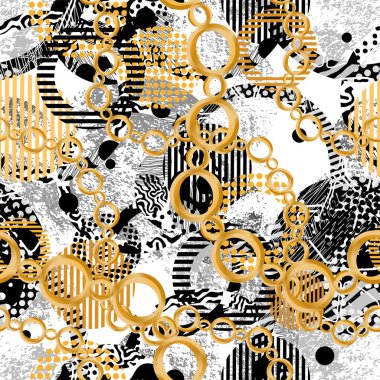 Değerli taşlar, altın zincirler ve incilerle süslenmiş kusursuz desenler..