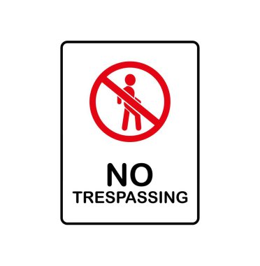 Beyaz arkaplanda geçiş işareti yok