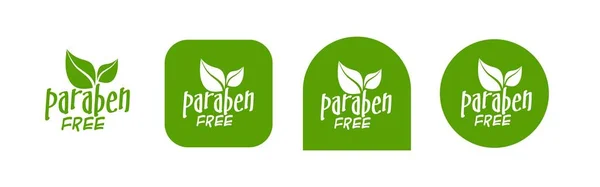 Paraben Free Sign White Background — Stock Vector