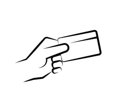 Beyaz arkaplandaki bağlantısız kart simgesi