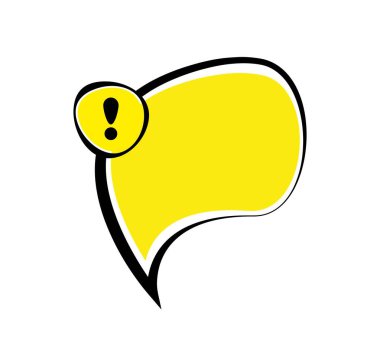 Kağıt arkaplanda ünlem işareti olan metin