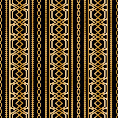 Değerli taşlar, altın zincirler ve incilerle süslenmiş kusursuz desenler..