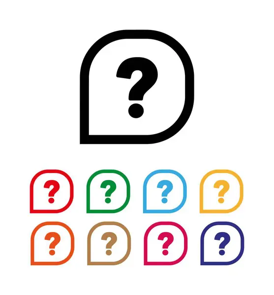 stock vector question mark on white background