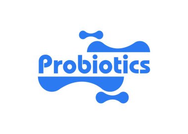 Probiyotik metin arka planı. Mikro probiyotik mikroorganizma