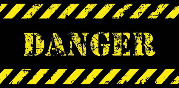 Προειδοποιητικό Σήμα Λωρίδες Grunge — Διανυσματικό Αρχείο