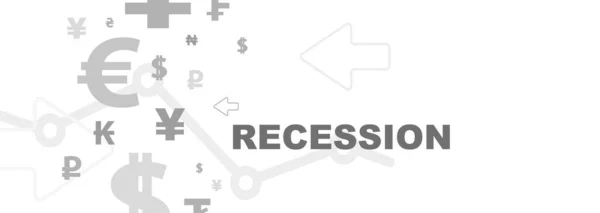 Antecedentes Recesión Económica Mundial — Archivo Imágenes Vectoriales