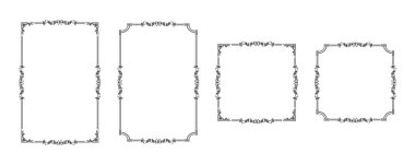 Antika ve eski çerçeve. Boş kart arkaplanı