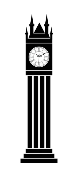 Reloj Histórico Tover Diseño Vectorial — Vector de stock