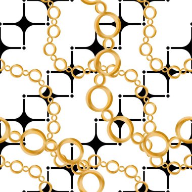 Değerli taşlar, altın zincirler ve incilerle süslenmiş kusursuz desenler..