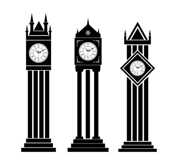 Исторические Часы Тикают Векторный Дизайн — стоковый вектор