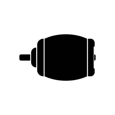 Beyaz arka plan üzerinde motoru simgesini