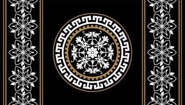 Değerli taşlar, altın zincirler ve incilerle süslenmiş kusursuz desenler..