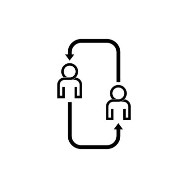 Beyaz arkaplanda geri besleme simgesi