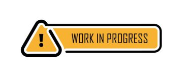 Sarı uyarı işareti. İlerleme arka planında çalış.