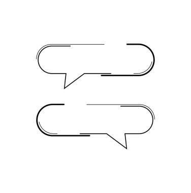 beyaz zemin üzerine konuşma balonu simgeler