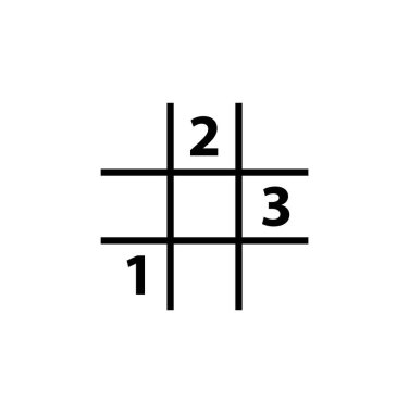 Beyaz arkaplanda bulmaca simgesi