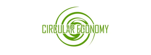 Circular Economy Icons White Background — 图库矢量图片