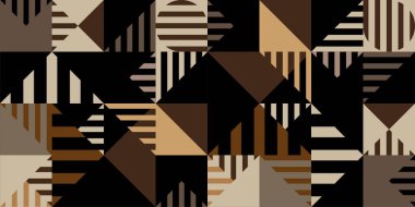 Soyut geometrik şekilli kusursuz desen 